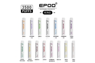 Epod King 3500 Puffs juicy ice fruit Flavors Available Mesh Coil 5% Nicotine Capacity disposable vape pen