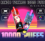 5% Nicotine 20ml Liquid Capacity Fruit Ice Juice Tasty 14 Flavors Fumot Tornado 10000 Puffs Plus Disposable Vape