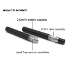 Portable Bulk price ceramic coil D7 disposable 0.3ml 280mah battery cbd oil vape pen