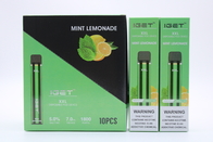 Original Iget XXL 1800 Puffs Disposable Pod Cigarettes Device 950mAh Battery 2.4ml Prefilled Cartridge Vape Pen
