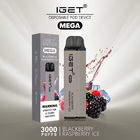 2022 New Design Iget MEGA Disposable Vape Pen 3000 Puffs e-cigs
