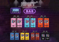 Hot selling IGET BAR 3500 puffs 13 flavors e-cigarette vapes