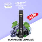IGET XXL 1800 Puffs Disposable Vapes 7ml Capacity Latest Juice Flavors Vape Pen Device