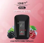 Iget Dual 2 Flavors In 1 2100 Puffs Disposable Electronic Cigarette