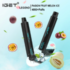 IGET Legend 4000 puff 5% nicotine salt 12ml disposable vape pen with 13 kinds flavor
