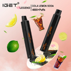 12ml Capacity IGET LEGEND 4000 Puffs Disposable Vape With 1350mAh Battery