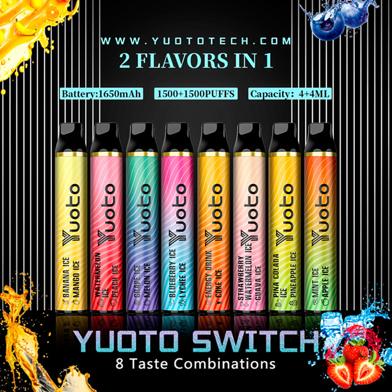 3000 Puffs YUOTO Dual Flavors Disposable Pod 50MG Nicotine