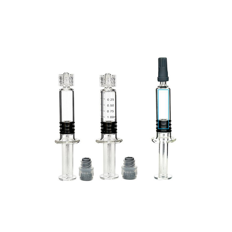 CBD THC DELTA8 Oil Glass Syringe , IPlayecigs Luer Lock Syringe 1ml
