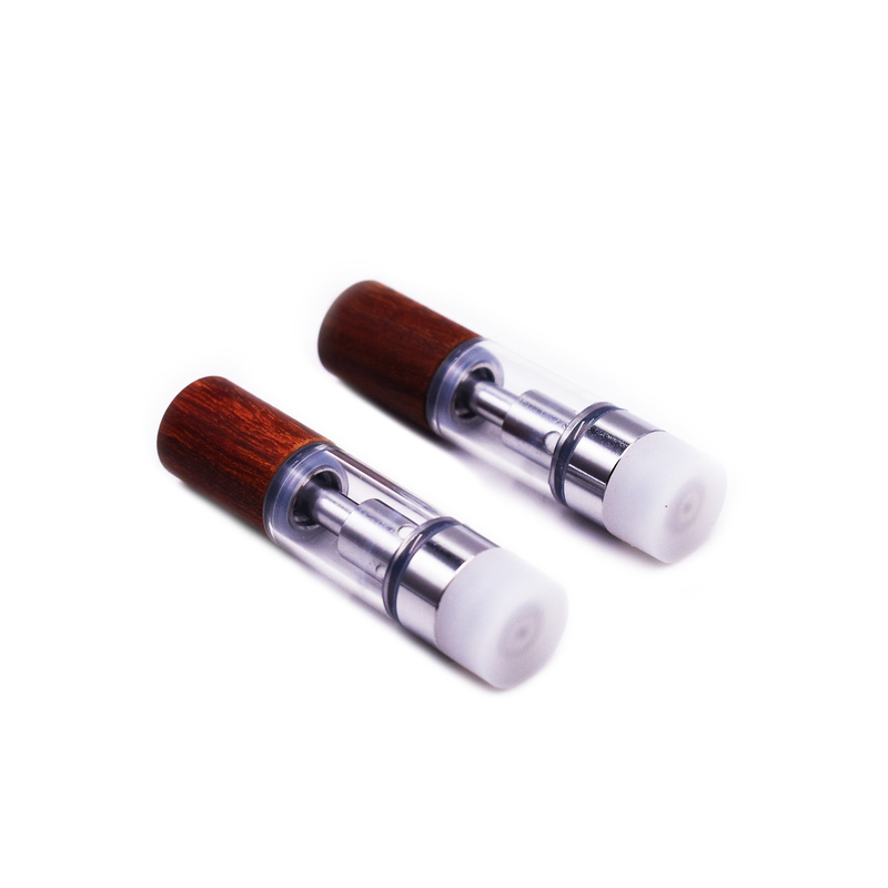 Wood material pen ceramic coil vaporizer cartridge 510 thread 1.0ml no leaking
