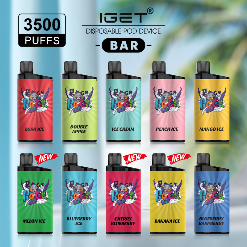 2022 hot selling IGET BAR 3500 puffs  20 flavors e-cigarette vapes