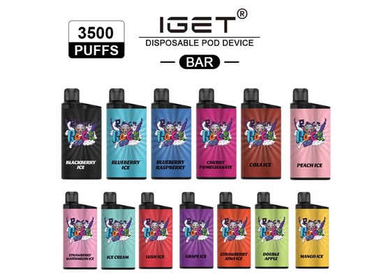 IGET Bar 3500 Puffs Mixed Berry  Ice Cream 20 fruit Flavors 12ml Liquid-Capacity disposable vape pen
