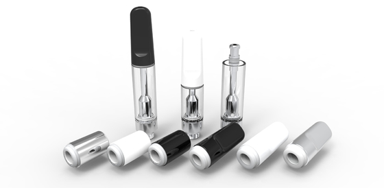 Glass Fit Press Cart CBD Oil Cartridge Stainless Steel 316 Ceramic Coil 510 Thread