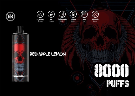 12 Flavors E Cigarette EPOD ENERGY Disposable Vape 8000 Puff 17ml Liquid Rechargeable Multi Flavors Vaporizer