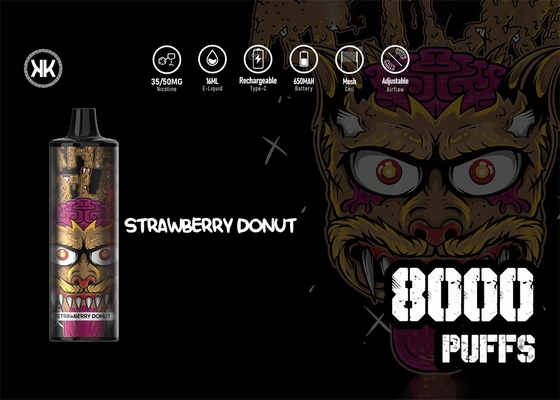 12 Flavors E Cigarette EPOD ENERGY Disposable Vape 8000 Puff 17ml Liquid Rechargeable Multi Flavors Vaporizer