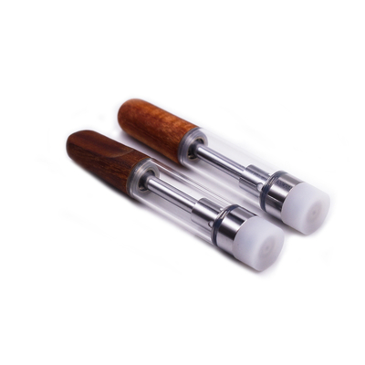 THC Mixed Oil Support Customizing CBD Vape Cartridges With Wood Tip