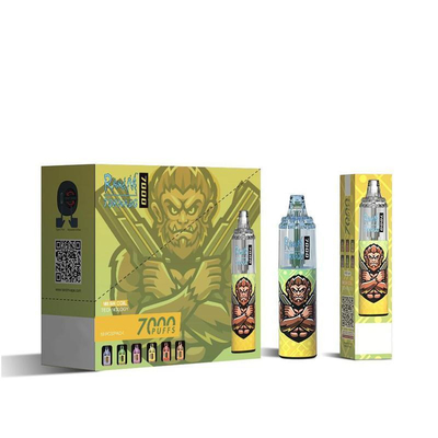 14ML E Liquid Vapes RandM Tornado 7000 Puffs With Mesh Coil And RGB Light