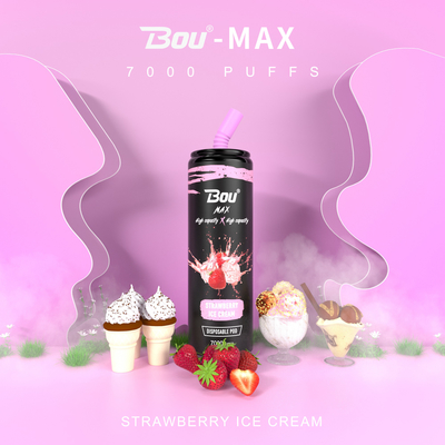 Mesh Coil BOU Max E Cigs Disposable Vape Pen 16ml E Liquid 650mah Rechargeable