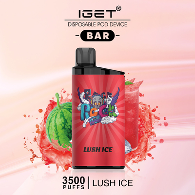1500mAh 30 Flavours 3500 Puff Iget Bar Vape 5% Nicotine Disposable