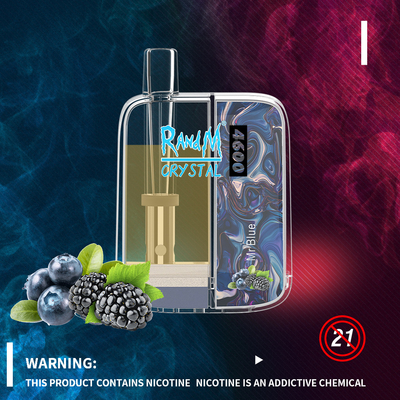 RandM Crystal Chargeable 12 Flavors Prefilled Vape Pen Disposable Cigarette 4600 Puffs