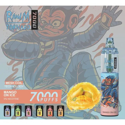 Tornado 7000 Puffs 14ml RandM Disposable Vape Device 45 Colors