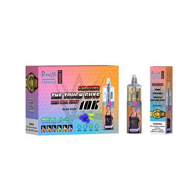 10000 Puffs 20 ML Pod System Vape Pens RandM Tornado Disposable Vape RGB Light Rechargable