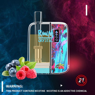 Slim Box Disposable Vape RandM Crystal 4600 puffs 10ML Premium Portable Vaporizer