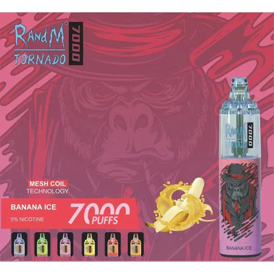 2022 Popular High Quality Original RandM Tornado 7000 Puffs With 53 Flavors