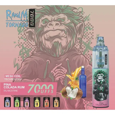 2022 Popular High Quality Original RandM Tornado 7000 Puffs With 53 Flavors