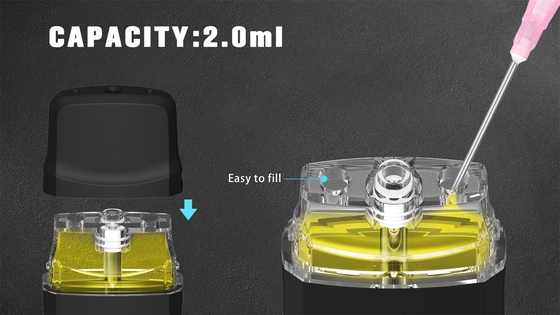 2 ml 4*2.0 mm Aperture 1.4ohm Resistance CBD Vape Pen 280mAh Rechargeable Disposable Pod
