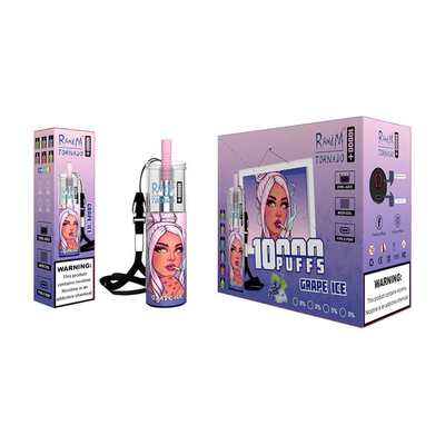 5% Nicotine 20ml Liquid Capacity Fruit Ice Juice Tasty 14 Flavors Fumot Tornado 10000 Puffs Plus Disposable Vape