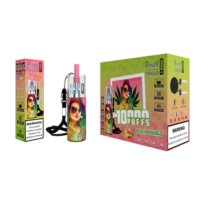 5% Nicotine 20ml Liquid Capacity Fruit Ice Juice Tasty 14 Flavors Fumot Tornado 10000 Puffs Plus Disposable Vape