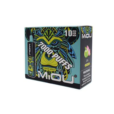 Hot selling Miou 7000 puffs 5% nicotine Portable Disposable E-cig Vape