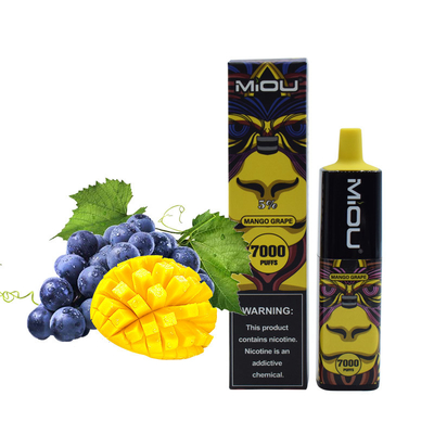 Hot selling Miou 7000 puffs 5% nicotine Portable Disposable E-cig Vape