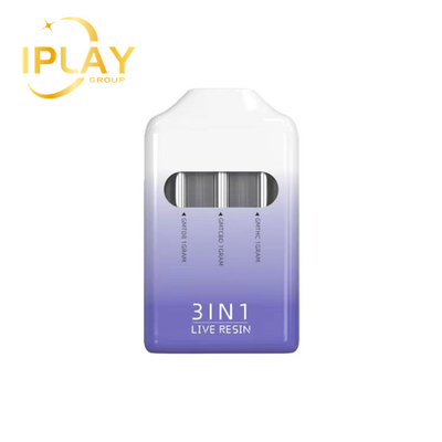 Latest New Arrival 3 in 1 3ml Capacity Disposable Pod Vape Cartridge with Micro USB Charging Port