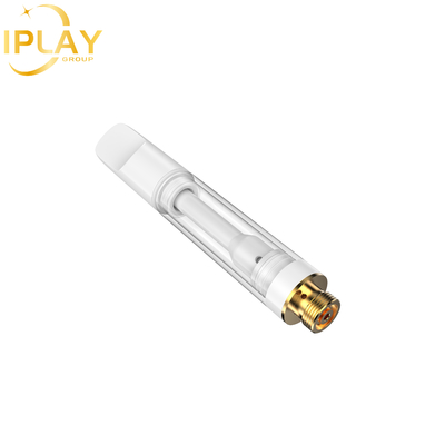 Wholesale CBD THC D8 Oil Cartridge Flat Round Zirconia Post 0.5ml 1ml Cartridge
