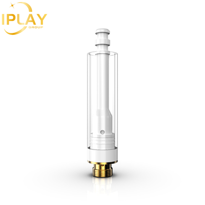 Wholesale CBD THC D8 Oil Cartridge Flat Round Zirconia Post 0.5ml 1ml Cartridge