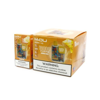 Hot Sale Miou V3 20 Flavors Disposable Vape Display Screen 12000 Puffs Nicotine E Cig Vape