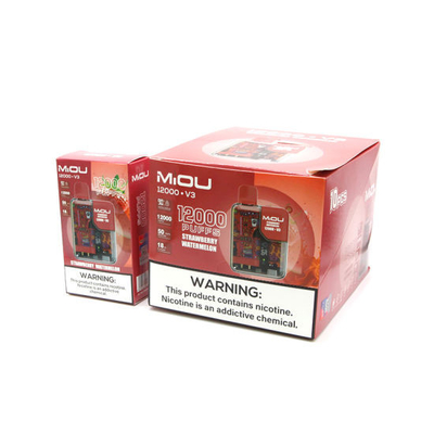 Hot Sale Miou V3 20 Flavors Disposable Vape Display Screen 12000 Puffs Nicotine E Cig Vape