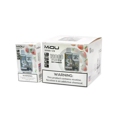 Hot Sale Miou V3 20 Flavors Disposable Vape Display Screen 12000 Puffs Nicotine E Cig Vape