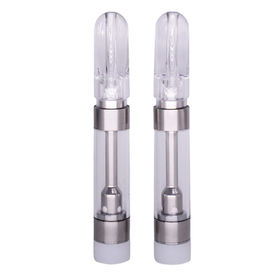 Plastic Tip 510 Thread Ceramic Coil SS316 Thick Oil CBD THC Disposable Vape Cartridge