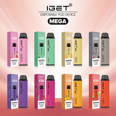 Inventive Design Disposable Vape Pen IGET MEGA 3000 Puffs 8 Flavors Optional