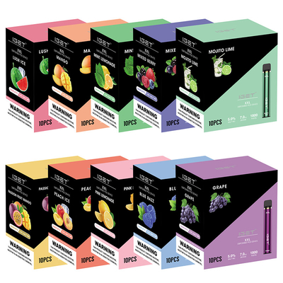 Popular Fruit Flavors 7ml Disposable Iget Vape 1800 Puffs Iget Xxl E Cigarette Pen