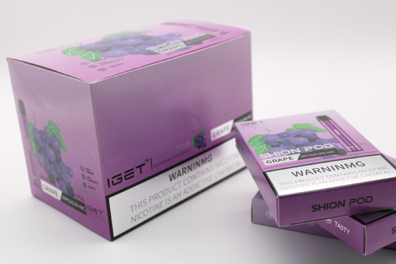 Authentic IGET SHION Disposable E-cigarettes Pod Device 600 Puffs 400mAh Battery Vape Pen