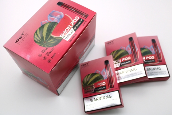 Authentic IGET SHION Disposable E-cigarettes Pod Device 600 Puffs 400mAh Battery Vape Pen