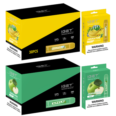 280mah Watermelom IGET Vape Disposable JANNA Vape Pen 450 Puffs
