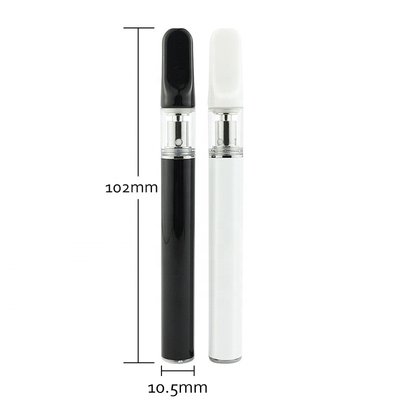 Rechargeable CBD Thc Oil Vaporizer Plastic Drip Tip Vertical Ceramic Coil