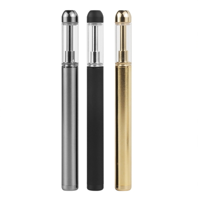 Stainless Steel Glass Tank Ceramic Coil 0.5ml 1.0ml 350mah Battery D5/D5A CBD  Vape Pen
