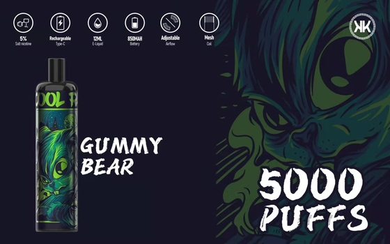 Gummy Bear Epod Disposable Vape Rechargeable 118*25*25mm