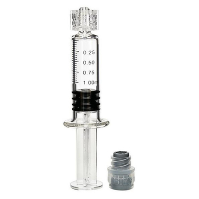 CBD THC DELTA8 Oil Glass Syringe , IPlayecigs Luer Lock Syringe 1ml