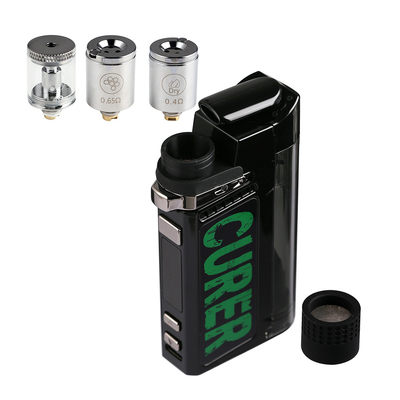 1500mAh CURER 3 In 1 Wax Vape Vaporizer , PCTG Dry Herb Vaporizer Kit
